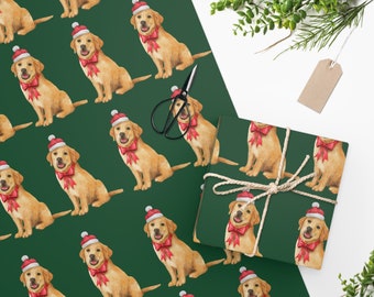 Golden Retriever Wrapping Paper