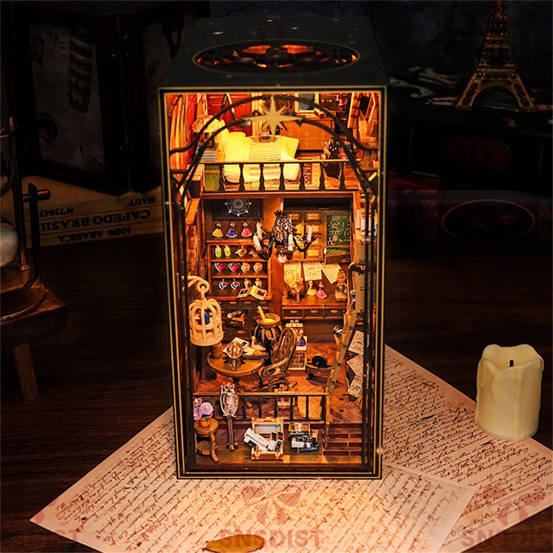 Mira Magic House DIY Bookends Handassembled Book Nook Home Etsy