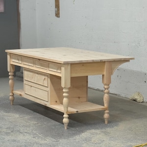 Henshaw kitchen island w/ drawers