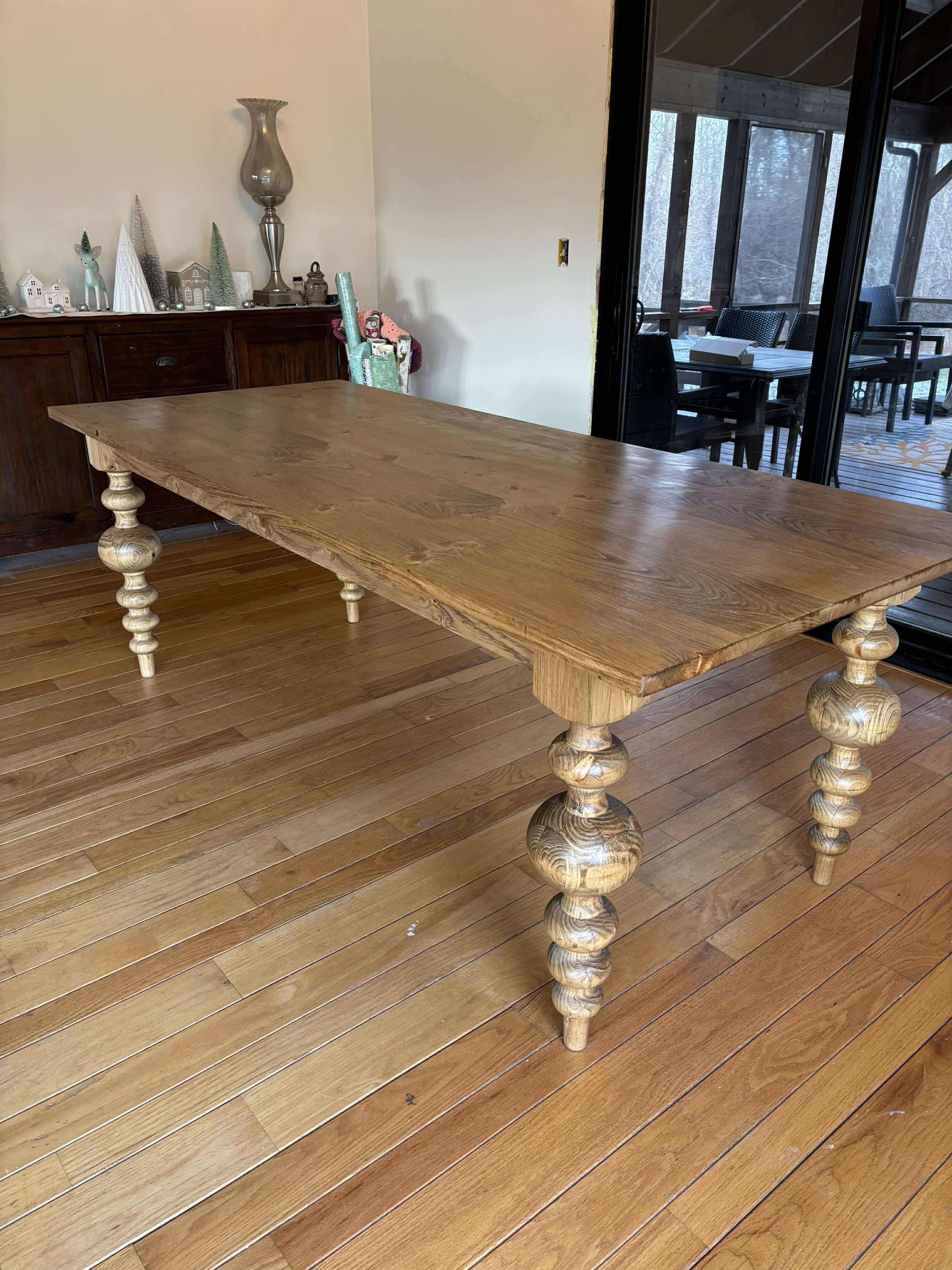 Handcrafted Hardwood Heritage Table: Solid Wood Dining Table - Etsy
