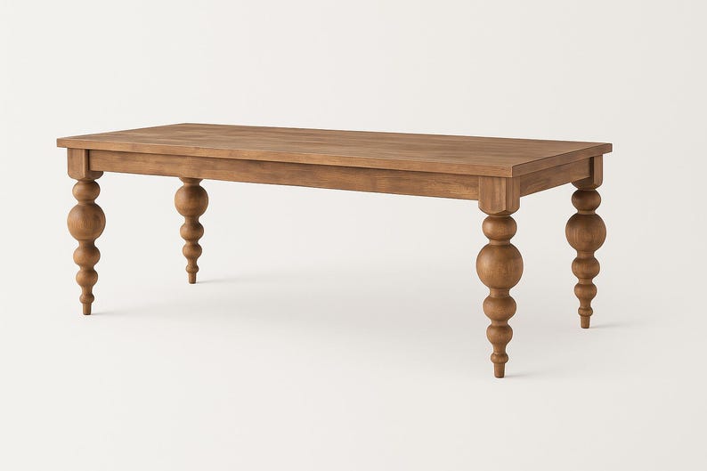 Handcrafted Hardwood Heritage Table: Solid Wood Dining Table - Etsy