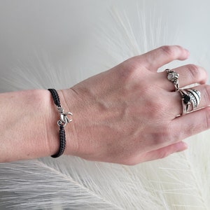 Monkey Bracelet, Corded Friendship Bracelet, Cute Monkey Bracelet, Jungle Animals, Monkey Charm, Monkey Ape, Monkey Gift, Monkey Lover Gift
