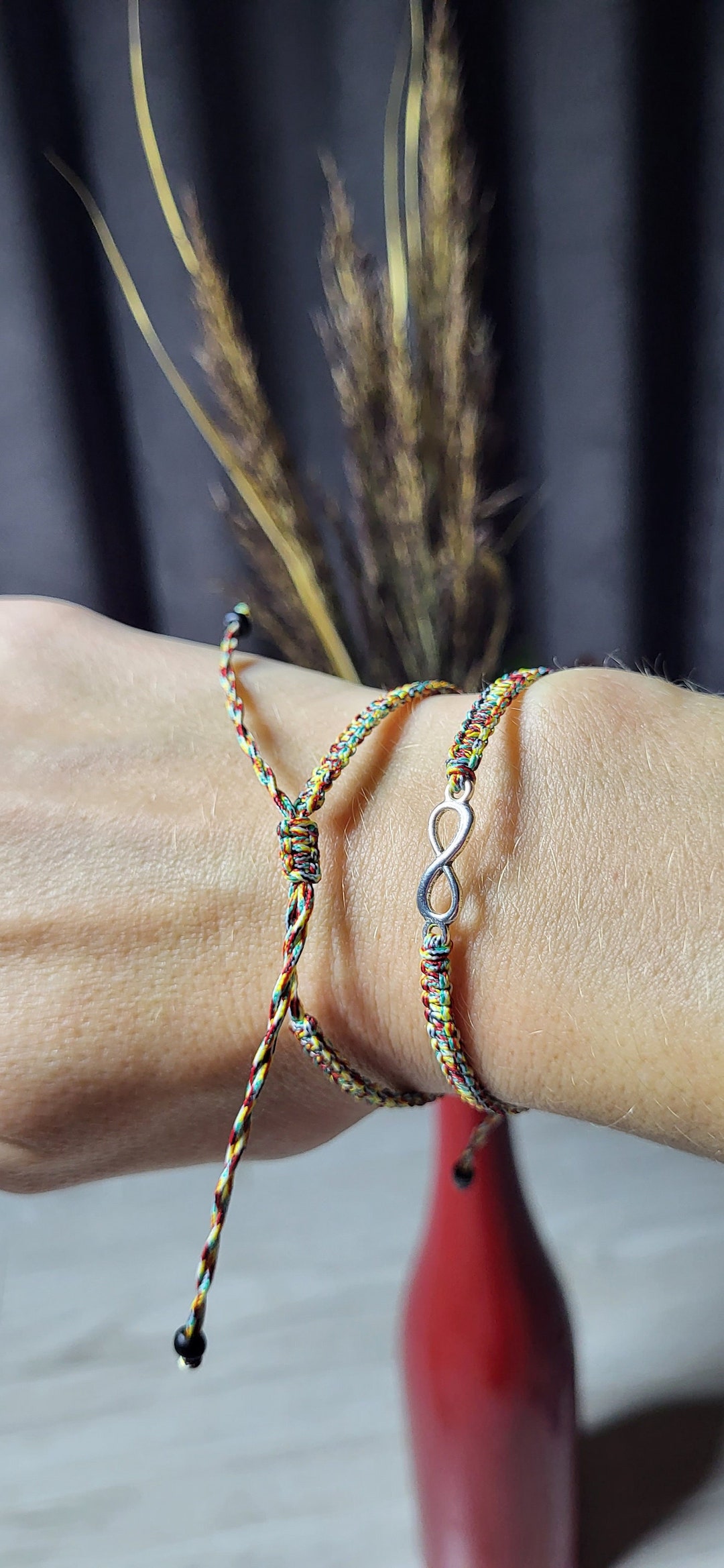 Infinity Friendship Bracelet,beaded String Bracelet, BFF, Infinity