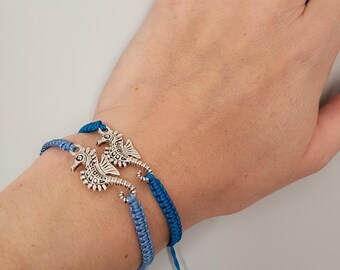 Seahorse Bracelet, Nautical Jewellery, Seahorse Wish Bracelet, Birthday Gifts, Seahorse Lovers, Ocean Lover Gift, Birthday Gift