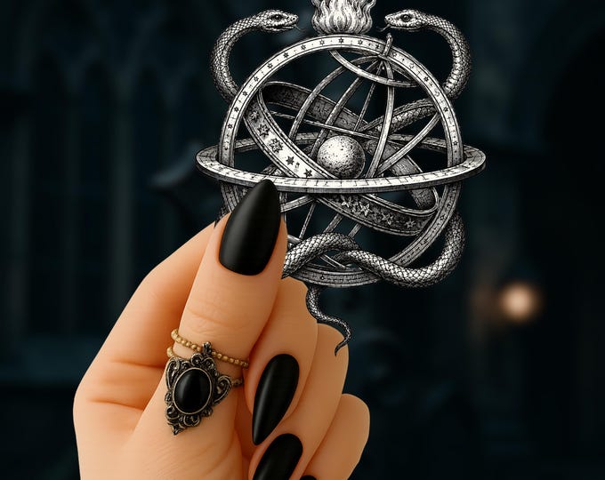 Victorian Cosmos, Celestial Sticker A4 – Matte / Glossy