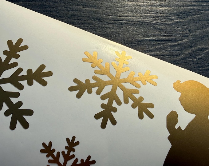XXL Snowflake Window Decals | Window Stickers | Snowflake Stickers | Winter | Home Decor | Furniture Decals