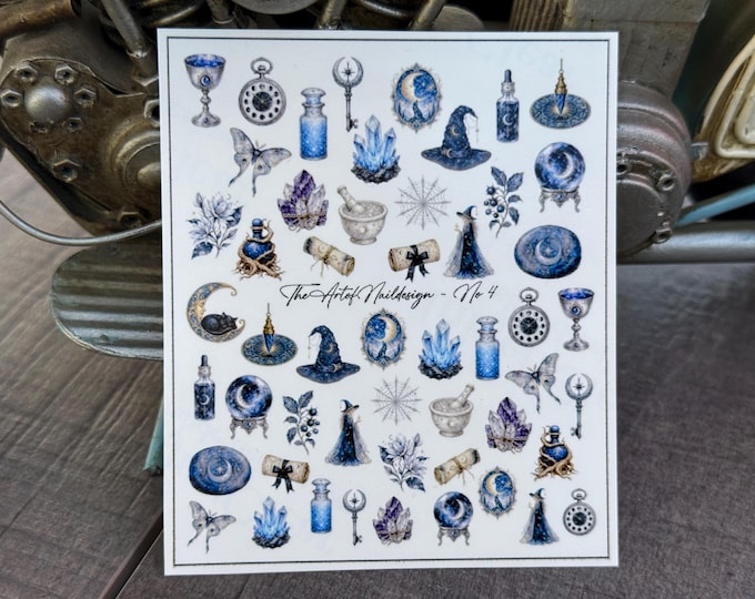 Magic/Wizardry Water-Slide Decal Sticker – Nails / Nail Art – Fantasy