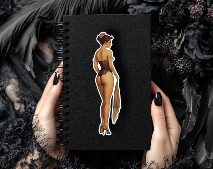 Victorian Beauty Sticker - Bare Bottom - Pin-ups - Laminated - Durable