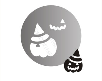 Wiederverwendbare Schablone Halloween Kürbis Schablone abwaschbar biegsam langlebig perfekt für unzählige Objekte / DIN A5, A4