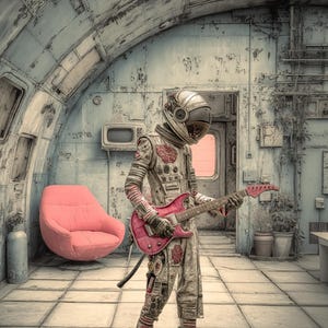 Poster fuori dal mondo, Sogno di fusione, stampa di astronauti, arte murale di astronauti, arte fotografica