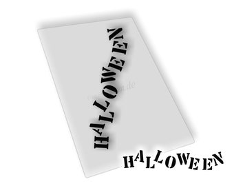 Halloween Schriftzug Wiederverwendbare Schablone in verschiedenen Größen Schablonen perfekt für Malerei auf Holz, Wänden
