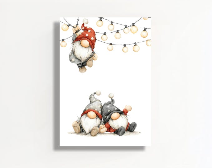 Poster - Gnome, Christmas Gnome Poster