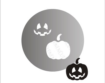 Wiederverwendbare Schablone Halloween Kürbis Schablone abwaschbar biegsam langlebig perfekt für unzählige Objekte / DIN A5, A4