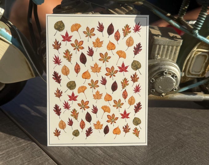 Leaf Water Nail Stickers, Water-Slide Decals, Nail Art Stickers (Foliage, Autumn, Autumn Leaves)