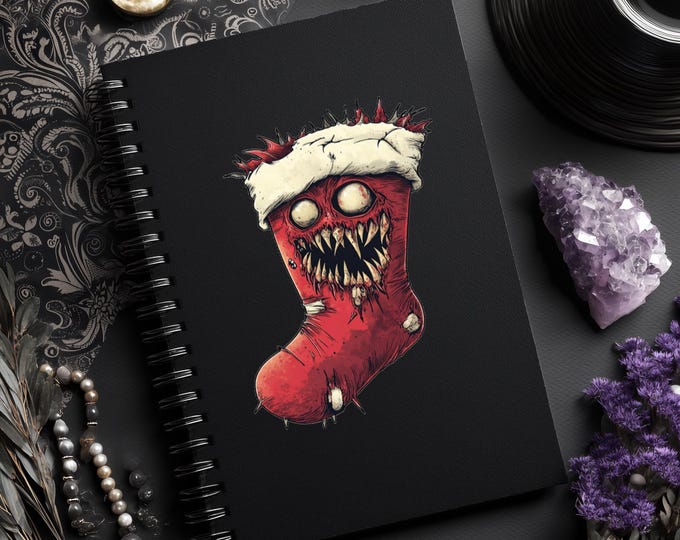 Dark Christmas Rub-on Sticker - Gothic Christmas - Transparent