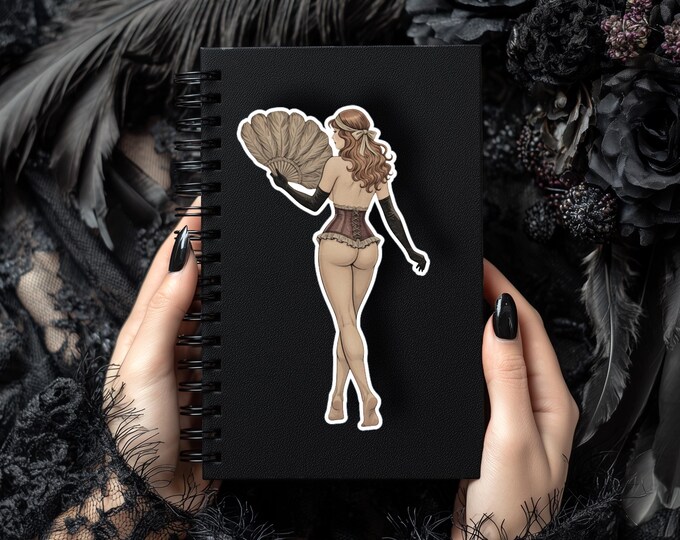 Victorian Beauty Sticker - Bare Bottom - Pin-ups - Laminated - Durable