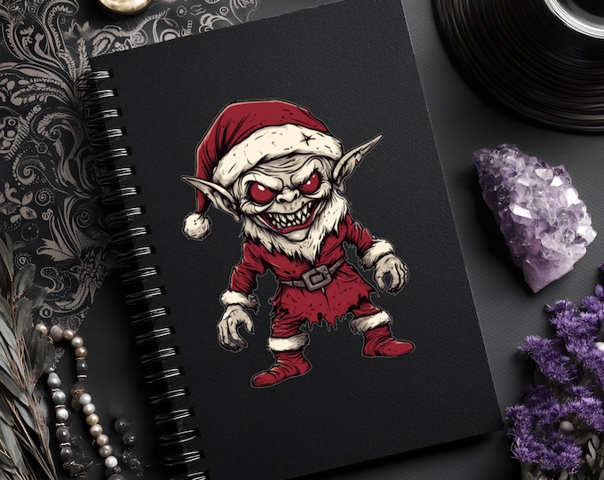 Dark Christmas Rub-on Sticker - Gothic Christmas - Transparent
