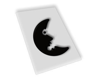 Stencil riutilizzabile Halloween Moon in varie dimensioni Stencil perfetti per dipingere su legno, pareti