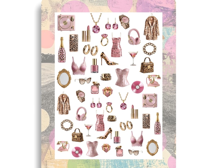 Nail Stickers / Aesthetic Nail Stickers / Element Stickers / Water Nail Decals / Party Nail Art / Luxury