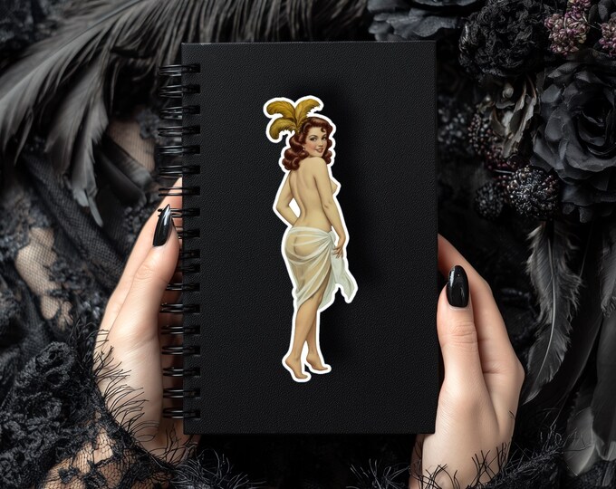 Victorian Beauty Sticker - Bare Bottom - Pin-ups - Laminated - Durable