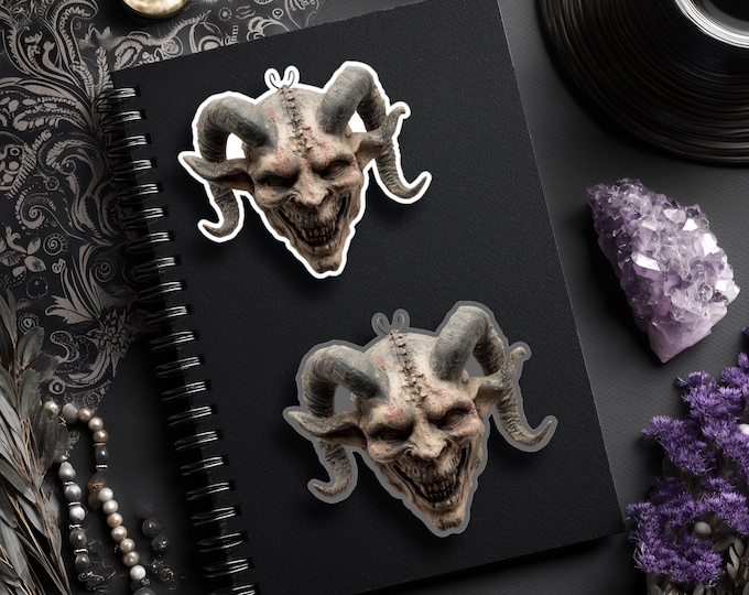 Gothic / Halloween Stickers - Laminated, Waterproof, Demon, Spider, Skull, Ghost