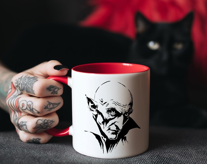 Cool Gothic Mug Stickers, Porcelain Stickers, Mug Decals, Mug Stickers on Waterslide Decals