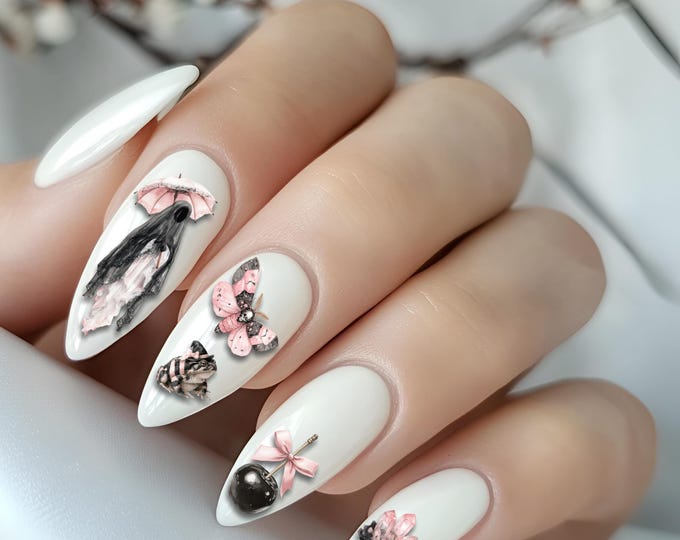 Nail stickers gothic nails, gothic stickers nail art, nail stickers water slide film