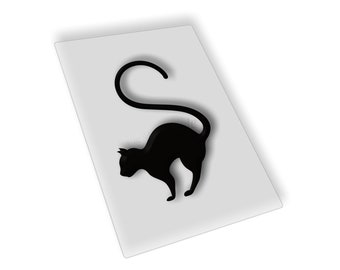 Stencil riutilizzabile gatto di Halloween in diverse dimensioni stencil perfetti per dipingere su legno, pareti