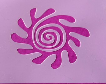 DIN A4 Schablone Spirale - Wiederverwendbare Kunststoff Schablone perfekt für unzählige Objekte