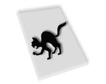 Stencil riutilizzabile gatto di Halloween in diverse dimensioni stencil perfetti per dipingere su legno, pareti