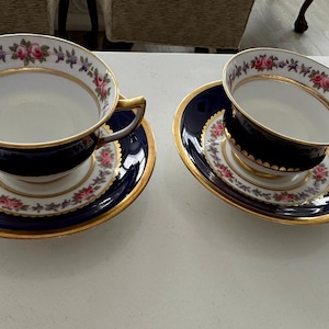 Antique AYNSLEY China Teacup and Saucers