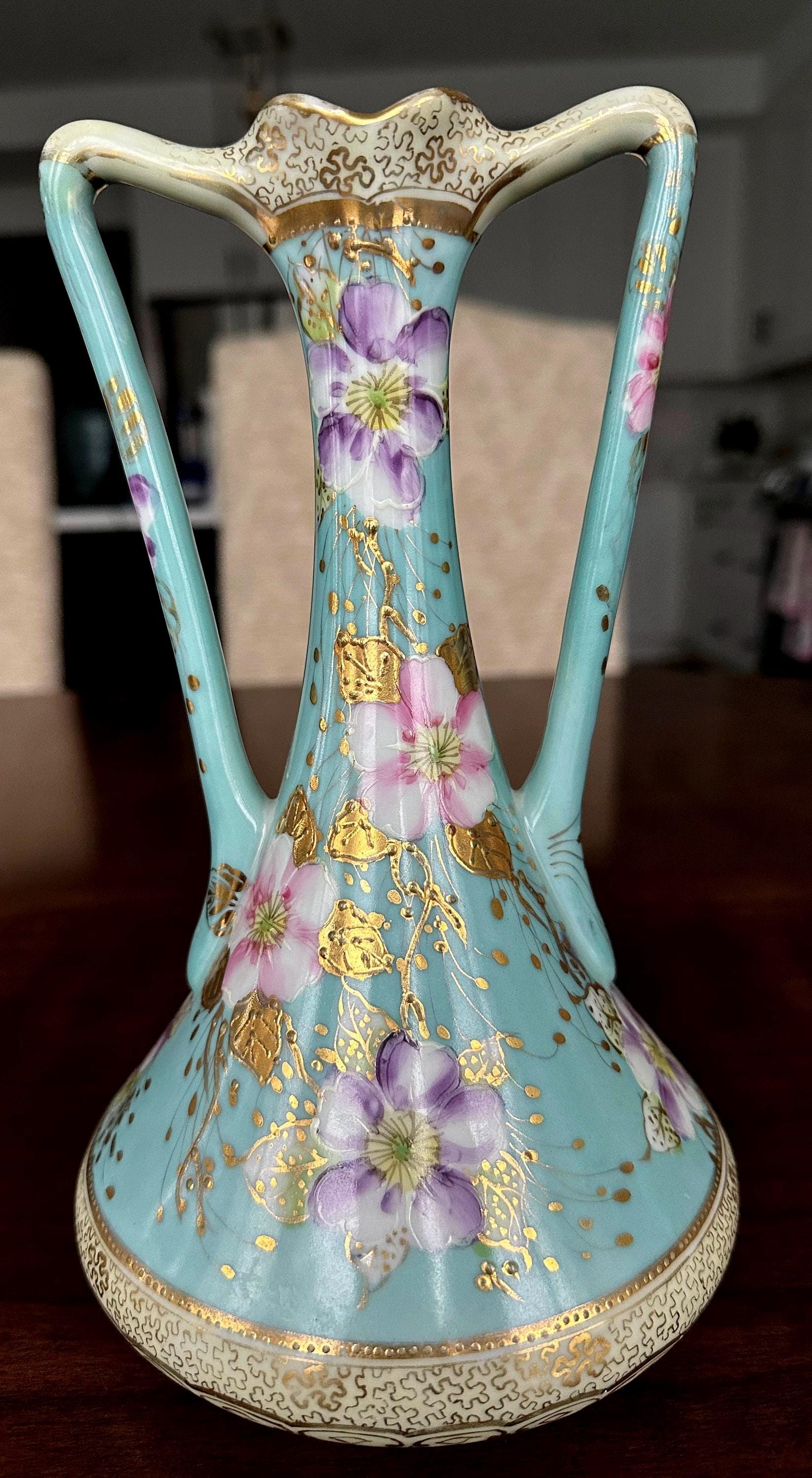 Antique nippon vase - Etsy 日本