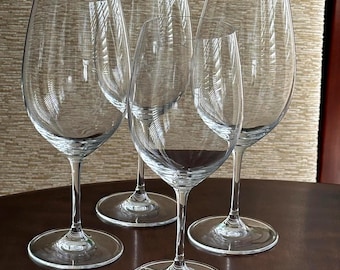 Set Of 4 Riedel Vinum Cabernet Sauvignon / Merlot Wine Glasses