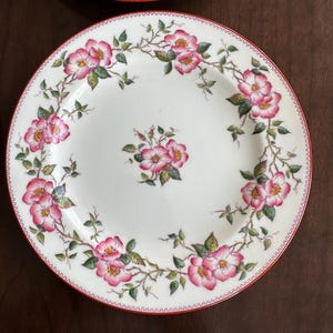 4 Antique  Minton Prairie Rose Salad Plates