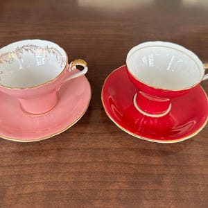 Vintage AYNSLEY teacup & Saucers