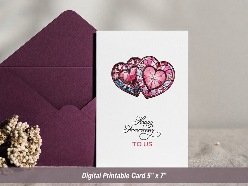 Happy Anniversary Printable Card Happy Anniversary to Us Couple Gift ...
