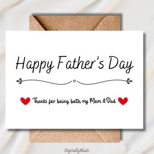 Tarjeta para el Día del Padre para padres solteros, tarjeta de feliz Día del Padre, regalo para padres solteros, tarjeta de agradecimiento para mamá, papá y abuelos, tarjeta de agradecimiento