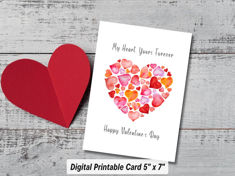 Valentine Card, Valentine Printable, Valentines Day Cards, Valentine's