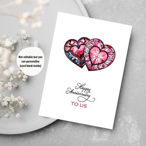 Happy Anniversary Printable Card Happy Anniversary to Us Couple Gift ... Happy Anniversary Printable Card Happy Anniversary to Us Couple Gift ...