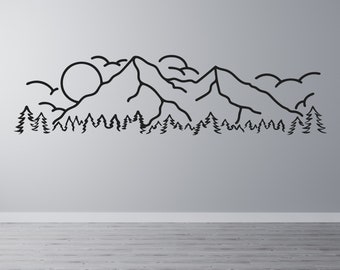 Home decor Adventure decal- Art wall decal, Big decals, Home Decor stickers, vinyl decals, adventure wall decal SKU: #084