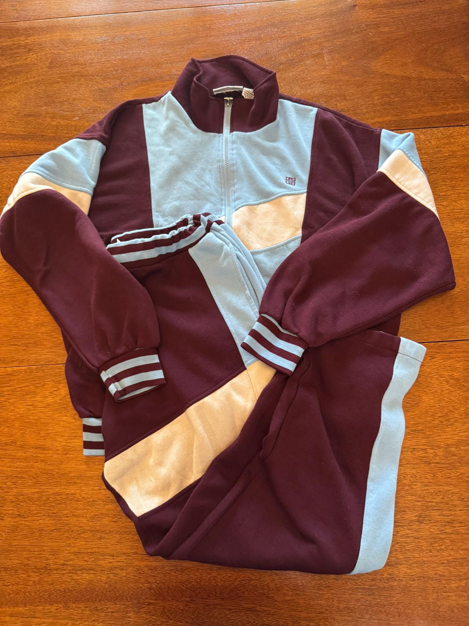 Vintage Burgundy Track Jacket - Etsy