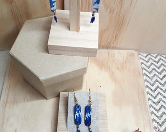 Rurka cyjanotypowa Boucles d'oreilles