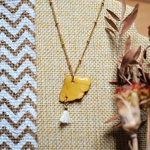 Collier ginkgo éternel