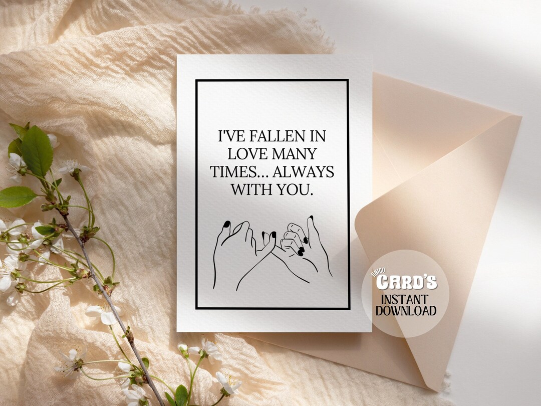 Printable Anniversary Card for Husband Card for Wife Boyfriend ...