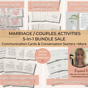 Couples / Marriage Counseling Communication Bundle 5-in-1