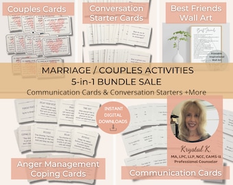 Couples / Marriage Counseling Communication Bundle 5-in-1
