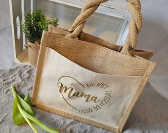 Jute Tasche zum Muttertag