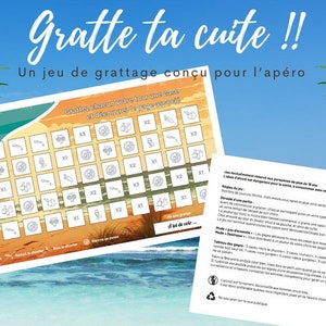 Gratte ta cuite - La carte à gratter pour l'apéro.