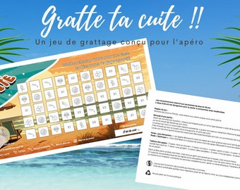 Gratte ta cuite - La carte à gratter pour l'apéro.