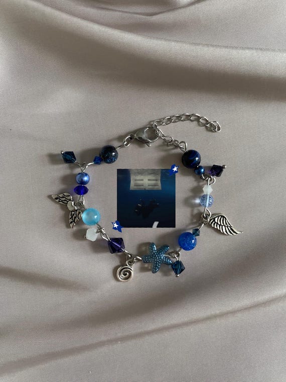 billie eilish hit me hard and soft inspired adjustable cluster bracelet